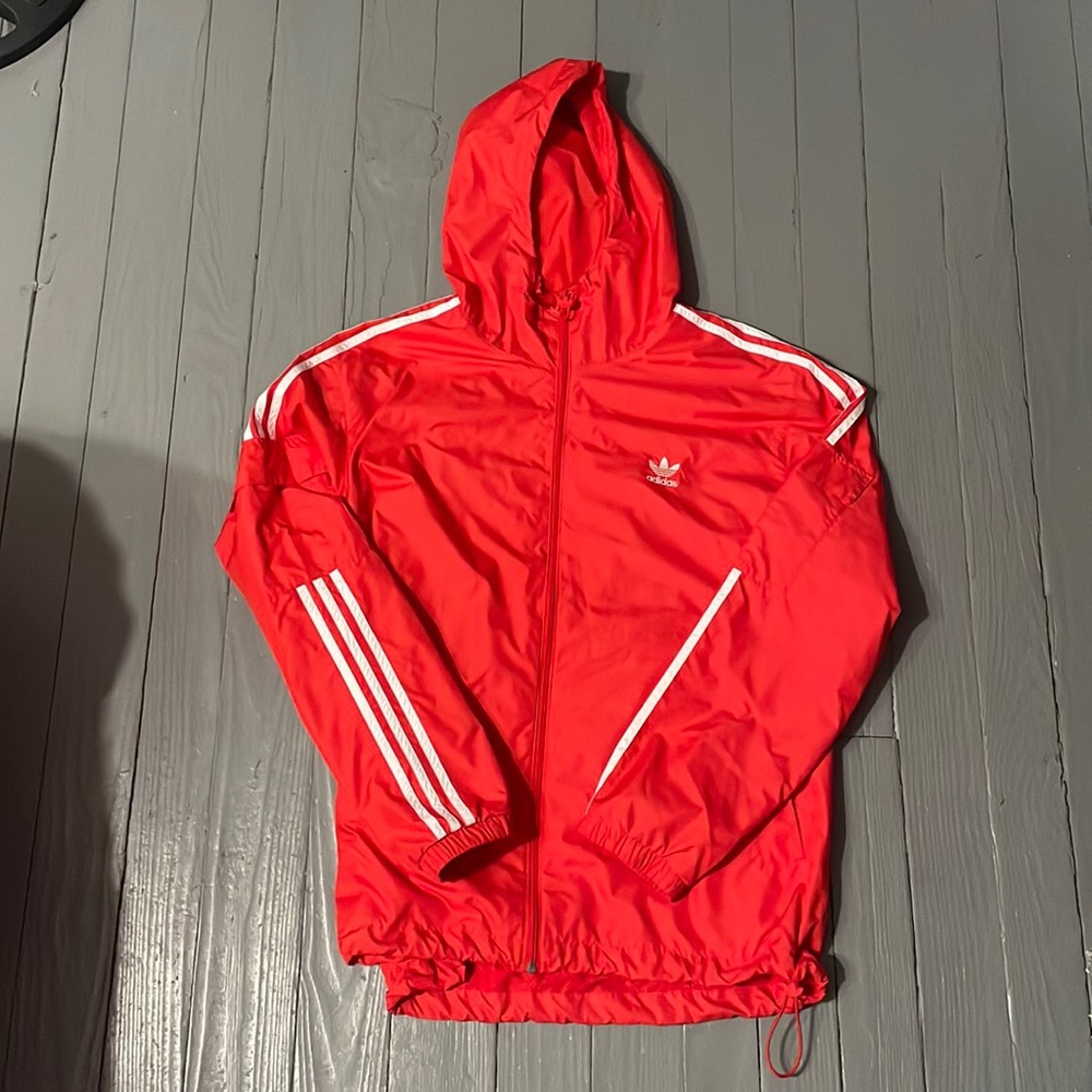 Large Red Adidas Full Zip